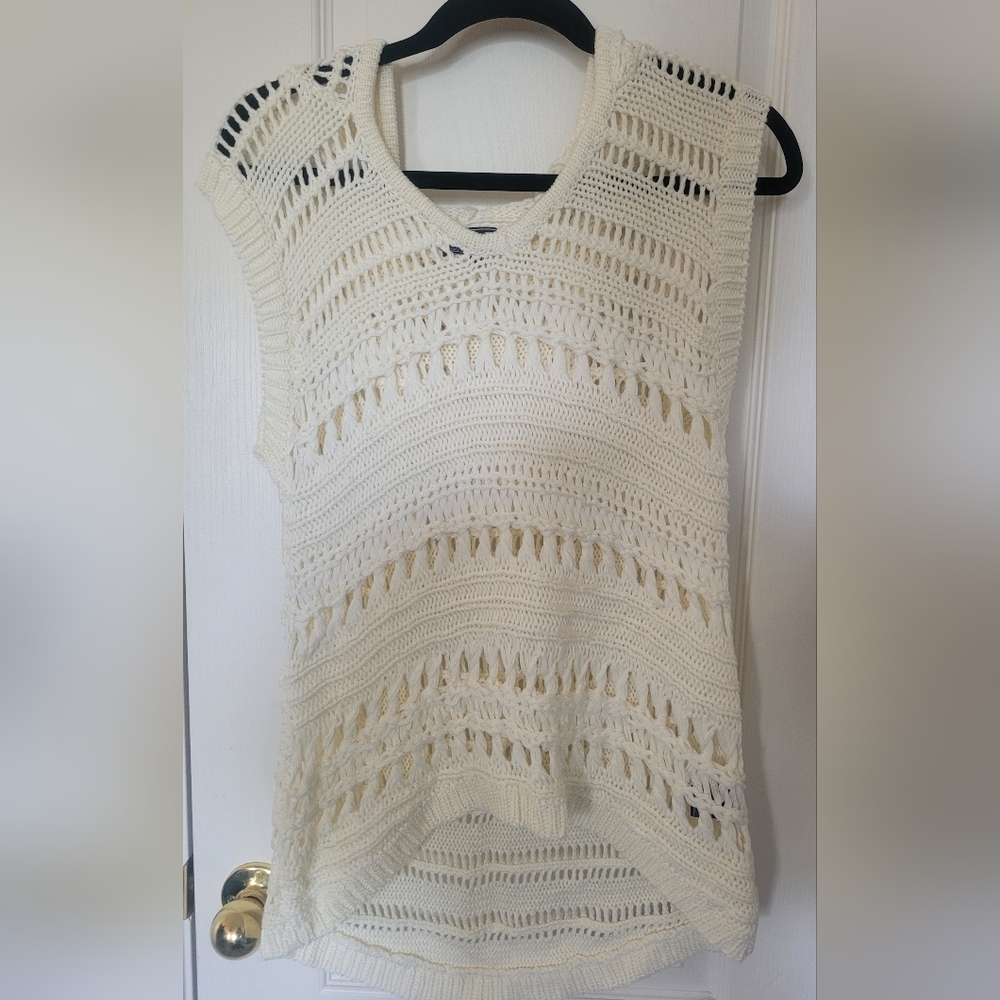 POL‎ Cream Sleeveless Knit Top NWOT Sz S